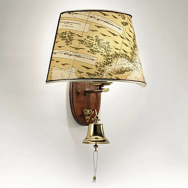 Wandlampe Nautica 1-flg.46 cm mit Schiffsglocke günstig online kaufen
