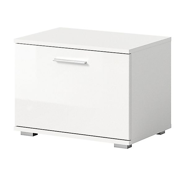 Inn.Furn Sitzbank Weiß Hochglanz 55 cm mit Stauraum Grazie günstig online kaufen