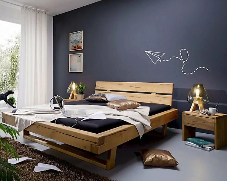 3S Frankenmöbel Bett »Alia 1« Balkenbett Massivholz günstig online kaufen