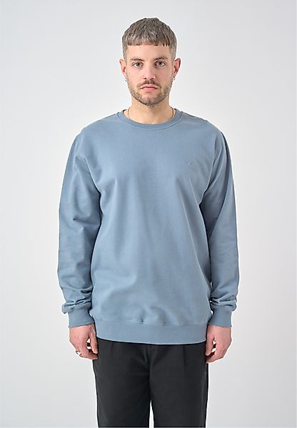 Cleptomanicx Sweatshirt Ligull mit kleiner Möwen-Stickerei günstig online kaufen