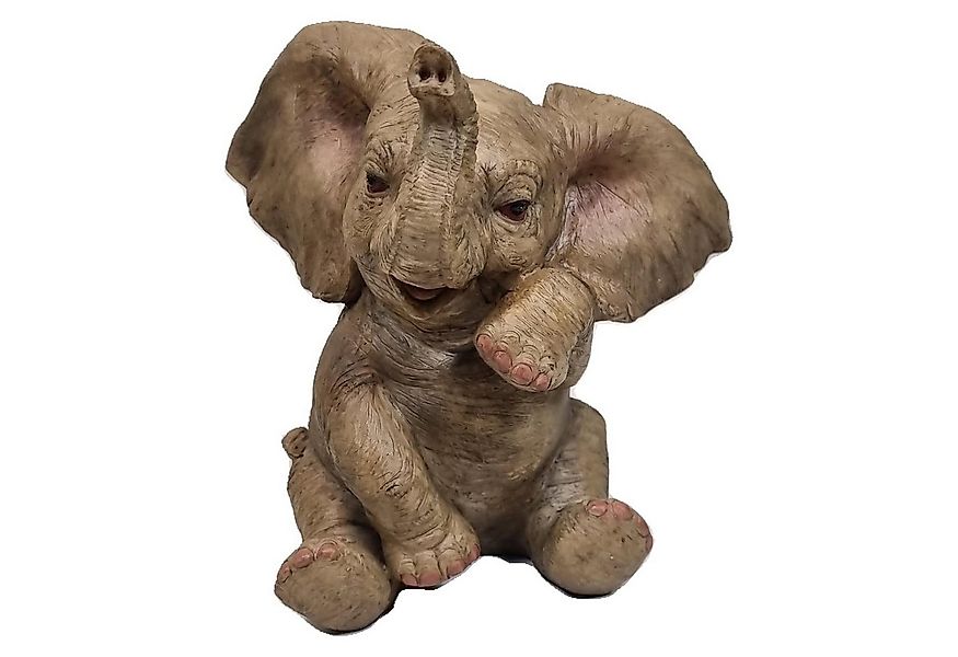 Fachhandel Plus Tierfigur Dekofigur Elefant Glückselefant Afrika Deko Skulp günstig online kaufen