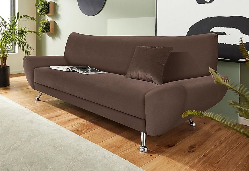 INOSIGN 3-Sitzer "Saltare elegant und komfortabel, toller Designfuß" günstig online kaufen