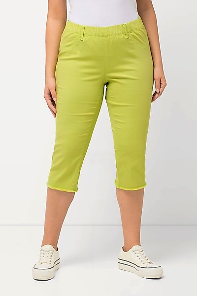 Ulla Popken Caprihose Caprihose Sienna Fransensaum günstig online kaufen
