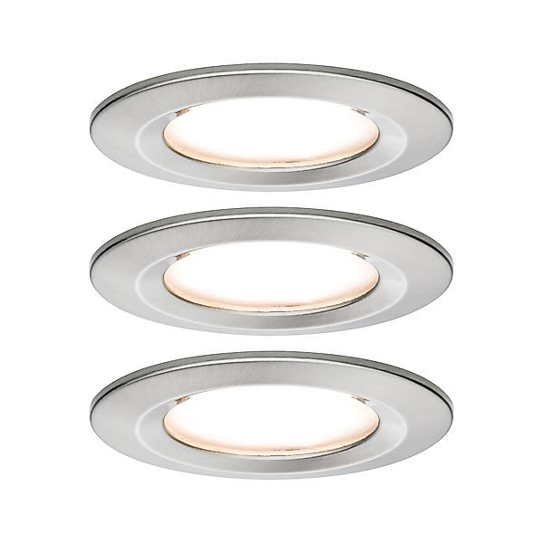 Paulmann "LED Einbauleuchte Nova Plus Coin Basisset starr IP44 rund 78mm Co günstig online kaufen