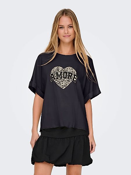 ONLY Kurzarmshirt ONLLUCY LIFE S/S LEO günstig online kaufen