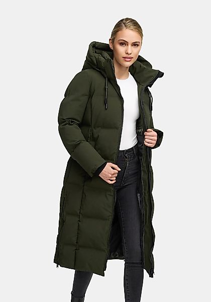 Marikoo Winterjacke "Tikoraa" mit extra langem Schnitt und hohem Kragen günstig online kaufen