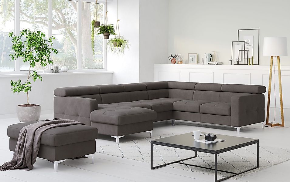 COTTA Wohnlandschaft Sammy U-Form, mit Kopfteilverstellung, günstig online kaufen