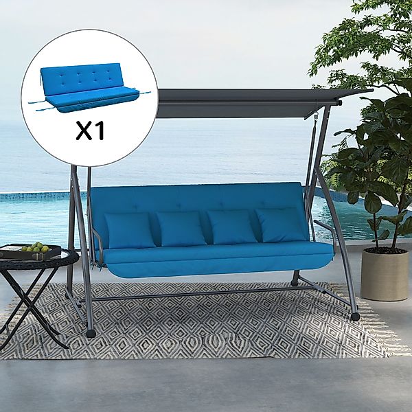 Outsunny Sitzkissen Auflagen-Set für Hollywoodschaukel 170 günstig online kaufen