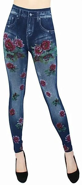 dy_mode Jeggings Damen Jeggings High Waist Leggings in Jeans Optik Bequem J günstig online kaufen