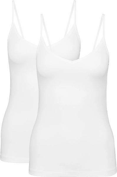 CALIDA Spaghettitop "Benefit Women" 2er Pack, V-Ausschnitt, Single Jersey Q günstig online kaufen