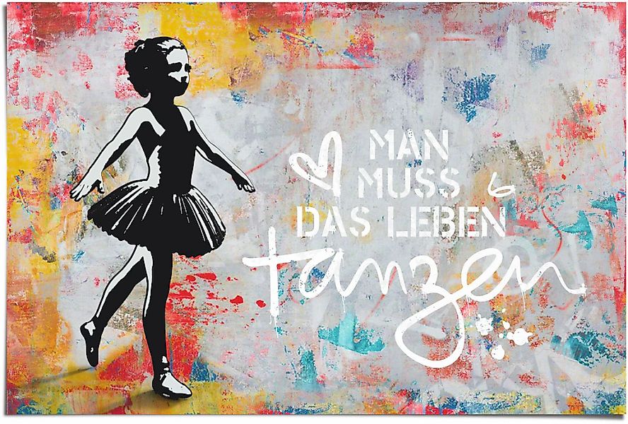 Reinders Poster "Man muss das Leben tanzen" 1 Stk. tlg. günstig online kaufen
