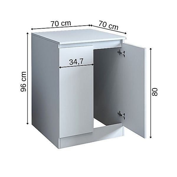 Roomart Waschmaschinenumbauschrank MK3-UM2-UM01 (Waschmaschinenschrank Badr günstig online kaufen