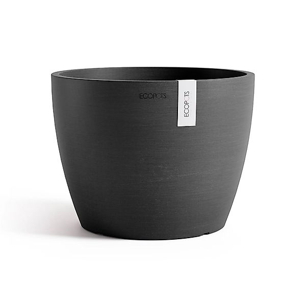 ECOPOTS Blumentopf Stockholm 24 Dunkelgrau, für günstig online kaufen