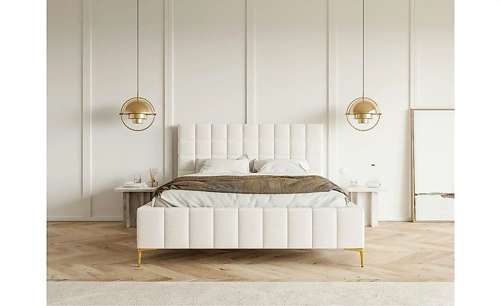 Selsey Polsterbett mit Bettkasten Szejlo ¦ creme ¦ Maße (cm): B: 180 H: 126 günstig online kaufen