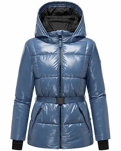 Navahoo Steppjacke "Eisglanz 14" mit Kapuze Glänzende Damen Winterjacke mit günstig online kaufen