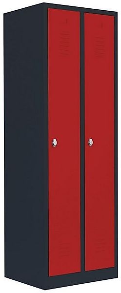 Steelboxx Spind für 2 Personen Kleiderspind 180x60x50cm Umkleideschrank (1- günstig online kaufen