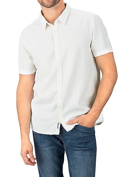 riverso Kurzarmhemd riverso Herren Kurzarm Leinen Hemd RIVCarlo Regular Fit günstig online kaufen