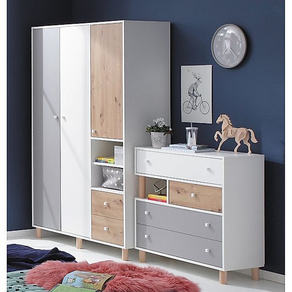 Lomadox Jugendzimmer-Set FAIRFAX-133, (Sparset, 2-tlg), Kleiderschrank günstig online kaufen