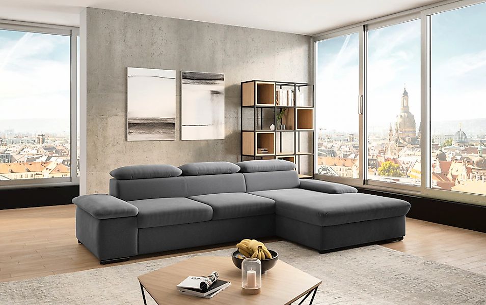 sit&more Ecksofa »Alcudia L-Form«, wahlweise mit Bettfunktion günstig online kaufen