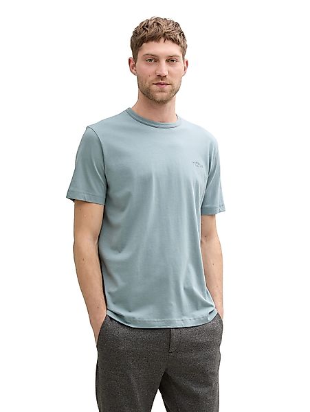 TOM TAILOR T-Shirt Packung, 2 Stk. tlg. mit Ton-in-Ton Logo günstig online kaufen