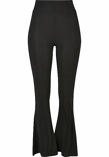 URBAN CLASSICS Leggings "Urban Classics Damen Ladies High Waist Rib Flared günstig online kaufen
