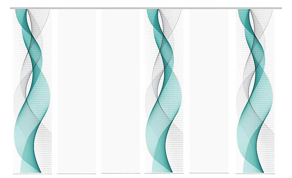 HOME WOHNIDEEN Schiebegardine "OPALIA 6ER SET" Paneelwagen 6 Stk. tlg. HxB: günstig online kaufen