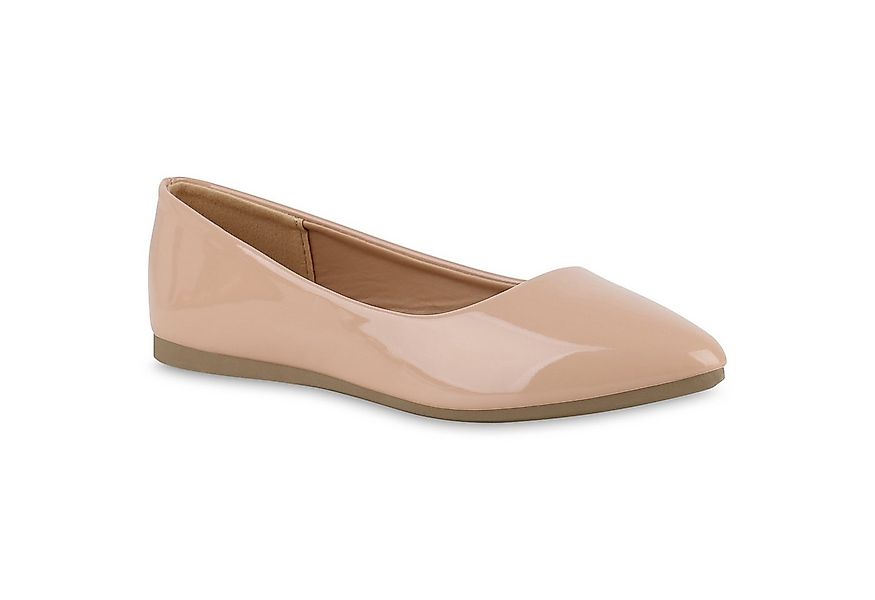 VAN HILL 840125 Ballerina Damen Klassische Ballerinas Slippers Lack Leder-O günstig online kaufen