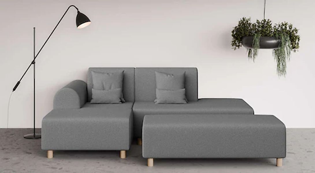 OTTO home Ecksofa »Suyala« L-Form mit Hocker günstig online kaufen