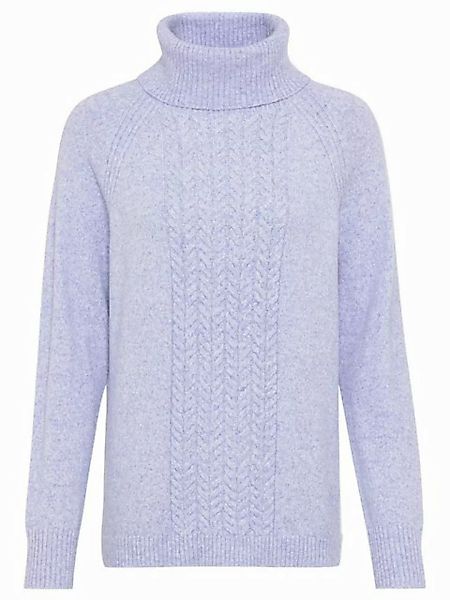 Olsen Rollkragenpullover mit Zopfmuster auf der Vorderseite günstig online kaufen