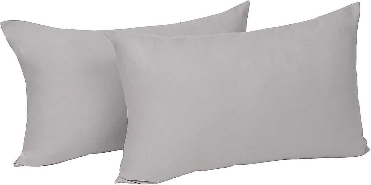 Woltu Kissenbezug, (2 Stück), Kissenhülle 100% Baumwolle mit Reissverschlus günstig online kaufen