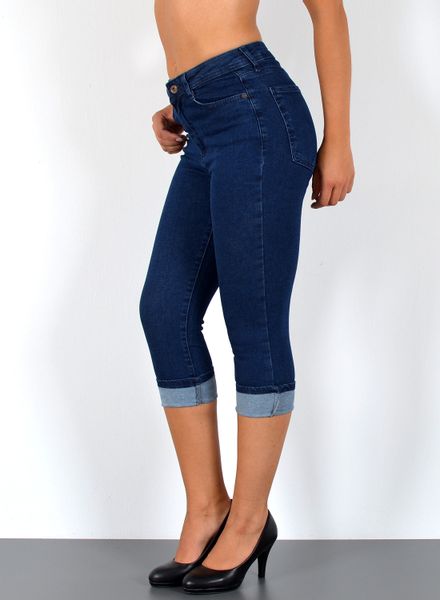 ESRA Caprijeans Sommer Hose Damen Capri günstig online kaufen