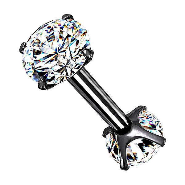 Taffstyle Piercing-Set Tragus Daith Piercing Zirkonia Kristallen Innengewin günstig online kaufen