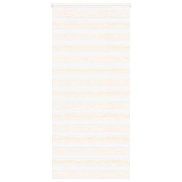 vidaXL Doppelrollo Marmorbeige 95x200 cm Stoffbreite 90,9 cm Polyester 4014 günstig online kaufen
