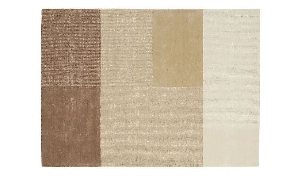 Handloom Teppich  Campi ¦ beige ¦ Viskose,Baumwolle ¦ Maße (cm): B: 90 H: 0 günstig online kaufen