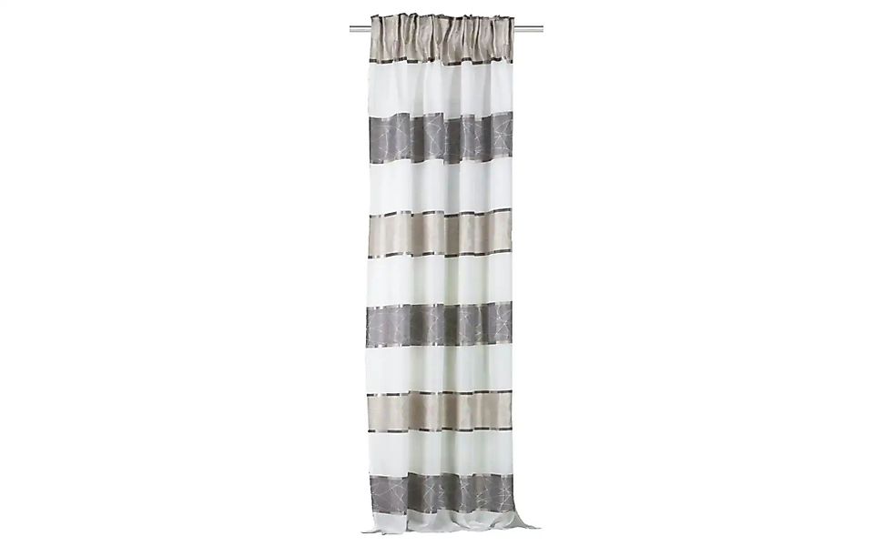 HOME Wohnideen Kräuselbandschal   ¦ grau ¦ Maße (cm): B: 140 H: 245 Gardine günstig online kaufen