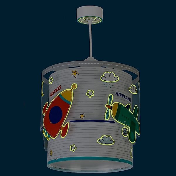 Kinderzimmer Pendelleuchte Baby Travel E27 floureszierend günstig online kaufen