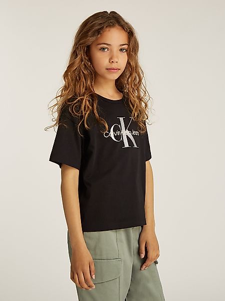Calvin Klein Jeans Rundhalsshirt MONOLOGO GLITTER günstig online kaufen