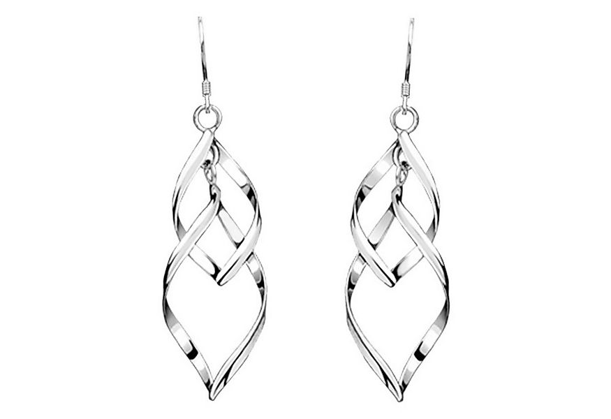 LÖB Paar Ohrhänger 925 Silber Ohrringe Hängend Tropfen Spirale Anhänger Tro günstig online kaufen