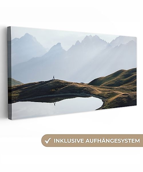 OneMillionCanvasses® Leinwandbild Panorama Natur - Berge günstig online kaufen
