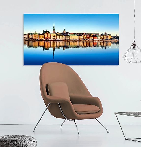 queence Acrylglasbild »Skyline«, Skyline-Gebäude-Städte-Himmel-Europa-Hambu günstig online kaufen