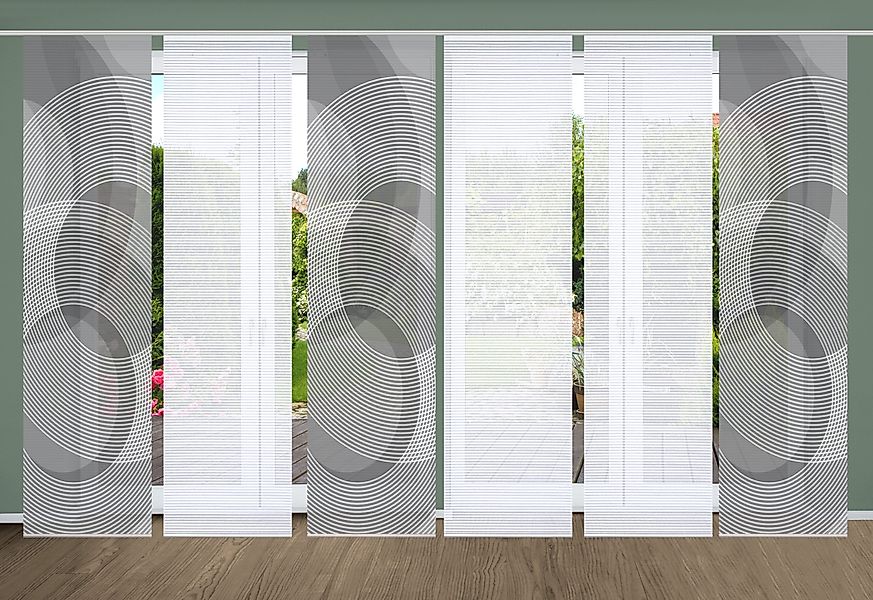 HOME in green Schiebegardine "AFONSO" Paneelwagen 6 Stk. tlg. SET DIGITALDR günstig online kaufen