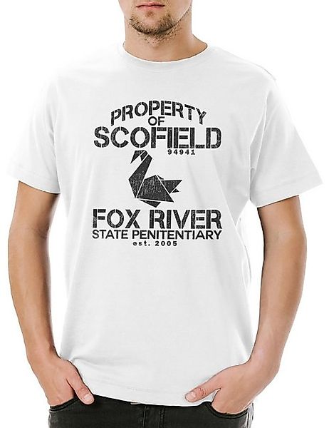 Urban Backwoods Print-Shirt Property Of Scofield Herren T-Shirt Prison Mich günstig online kaufen