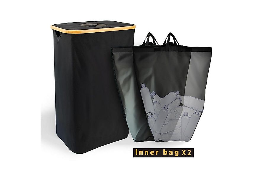 LA CUTE Wäschebox Wäschebox XXL: 100L Wäschekorb, Flaschensammler, mit Deck günstig online kaufen