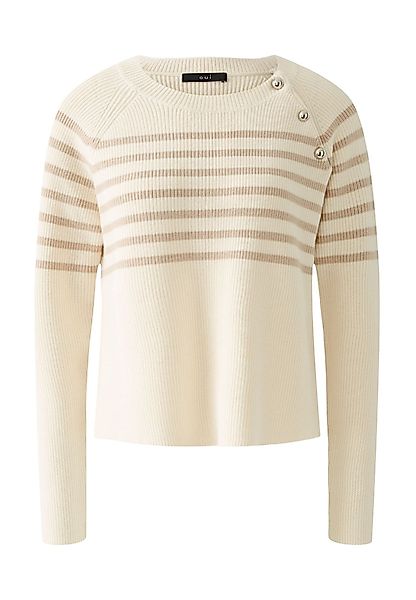 Oui Rundhalspullover Pullover Viskosemischung günstig online kaufen
