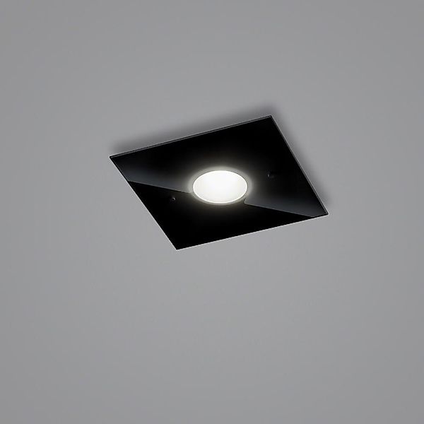 LED Deckenleuchte Nomi in Schwarz 7W 795lm 230x230mm günstig online kaufen