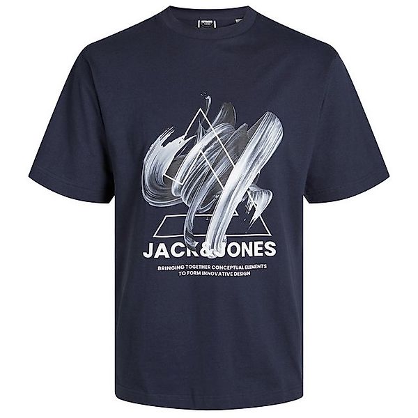 Jack & Jones Rundhalsshirt Jack&Jones Shirt Übergröße JCOTINT Logoprint nav günstig online kaufen