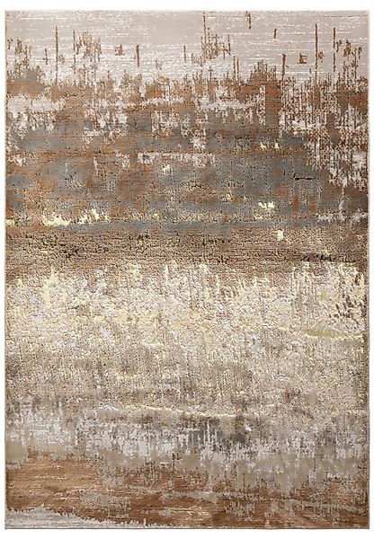 KADIMA DESIGN Teppich Hochglanz-Metallic, Abstraktes Design, günstig online kaufen