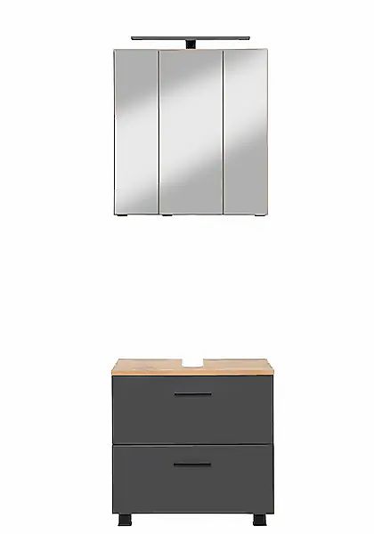 welltime Badmöbel-Set »"Trento", Badezimmer-Set, Waschbeckenunterschrank, S günstig online kaufen