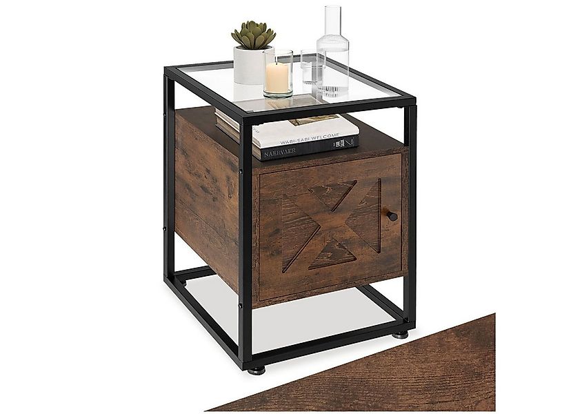 tectake Nachttisch Beistelltisch Kidderminster 40x43x60,5cm (1-St., 3 tlg), günstig online kaufen