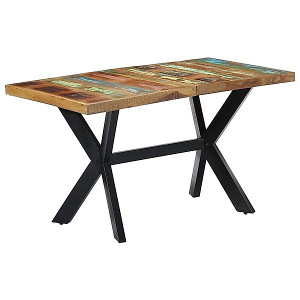vidaXL Esstisch 140x70x75 cm Altholz Tischplatte Massivholz günstig online kaufen